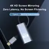 Cabo Adaptador Tipo C para HDMI 4K30 Cabo de Alta Definição para Laptops, Celulares, Tablets, Projetores, Fonte de Alimentação e Cabo de Projeção de Tela