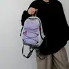 Mochila pequeña estilo ins japonés para mujer, mini bolso casual con cordón, mochila ligera para senderismo y viajes