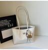 Bolso Casual Francés Retro para Mujer Primavera Temprana Nueva Moda Bolso de Axila Versátil Color Sólido Gran Capacidad Bolso de Hombro para Viaje