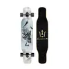 Skate Longboard de 44 Pulgadas para Principiantes, Hombres y Mujeres, Adultos, Tabla de Baile Doblemente Curva Profesional, Monopatín de Cuatro Ruedas de Madera de Arce para Jóvenes