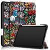Adecuado para 2021 Nuevo iPad mini6 funda protectora plana 8.3 pulgadas funda protectora pintada plegable en tres partes con ranura para lápiz