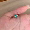 Plata de Ley S925 Collar Pendientes Anillo Gota de Agua Paraiba para Mujer Estilo Retro Lujo Accesible Estilo Mediados de Siglo Estilo Popular Xiaohongshu