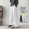 Primavera 2026 Nuevo Estilo Coreano Sencillo Pantalones de Hombre con Caída Corte Holgado Talla Grande Rectos Casuales HK9711