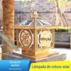 Luminária de Coluna para Pátio Solar Luminária de Coluna para Portão de Villa de Jardim Luminária de Coluna de Parede Externa Luminária à Prova d'Água para Exterior Estilo Europeu