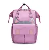 Mochila Grande Capacidade Mãe e Bebê Cor de Gato Color Block Bolsa de Mamãe de Mão Ombro Transversal Multiuso Passeio Viagem Bolsa de Mãe Quente
