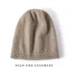 Nuevo Gorro de Cachemir Otoño/Invierno 2023 con Borde Enrollado y Tejido de Trenza, Versátil Gorro para la Cabeza con Protección para los Oídos, Gorro de Punto de Cachemir