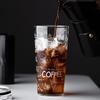 Copo de vidro para atacado com copo de palito copo para beber meninas copo de escritório grande capacidade copo de café copo para bebida gelada de verão leite