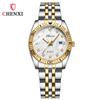 Relógio Calendário Casal Aurora com Sala de Broca Pulseira de Aço Dourado Moda Negócios Transfronteiriço Live Fábrica de Comércio Exterior Relógio de Quartzo