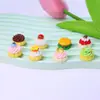 Resina Pequeños Accesorios Pastel de Crema Brillante Juguete de Comida Pegamento de Crema DIY Accesorios para el Cabello Caseros Accesorios de Resina Venta al por Mayor