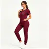 Uniformes médicos Temu totalmente gerenciados, uniformes de enfermeiro de hospital, conjuntos de scrub para clínicas e salões de beleza, vestuário de trabalho unissex