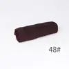 Bufanda Nueva Fina de Modal Transpirable de Color Sólido con Borde Ancho para Mujer, Color Sólido, Pañuelo para la Cabeza de Rayón Indonesio de Venta Caliente Transfronterizo