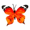Cabeza de Flor de Mariposa de Goma Suave de Plástico, Decoración del Hogar con Flores Artificiales, Arreglo de Boda, Adornos al por Mayor, Decoración de Mesa para Exteriores