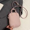 Bolso bandolera de moda de estilo coreano para primavera y verano, nuevo color dopamina, casual para mujer, de alta gama, con patrón de lichi
