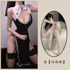 Noche Dorada Ropa Interior Sexy Uniforme Sexy Tentación Dividida Coqueteo Caliente Cama Deseo Puro Pasión Libre qqny Ataque Rápido