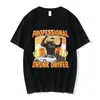 Camiseta Divertida Profesional de Moda Conductor Ebrio para Hombres y Mujeres Camiseta Retro de Manga Corta 100% Algodón Camiseta Casual Oversized