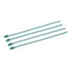 Material de joyería DIY, cadena de metal de 11 cm con forma de onda para niños, cadena de cuentas, cadena de etiquetas de colores, cadena de cuentas pequeñas, accesorios para llavero