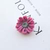 Flor redonda pequena de lã crochê 3,5 cm acessórios DIY feitos à mão acessórios de cabelo material para adorno de cabeça atacado pode ser personalizado atacado