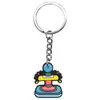 Llavero Colgante de Consola de Juegos Llavero con Mango de Goma Blanda de PVC Llavero DIY Decoración de Mochila Regalo de Amazon