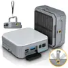 Carregador Solar Portátil para Exterior Power Bank Dobrável com Lanterna de Emergência Fonte Transfronteiriça Armazenamento de Grande Capacidade Fonte de Alimentação