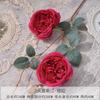 Boda Rojo Rosa Materiales de Flores Artificiales Fucsia Capilla de Boda Flores Falsas Hortensia Rosa Flor Inserto Fila de Flores Tela de Seda