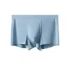 Cuecas Boxer Masculinas Anos 80 Modal Seda de Amora Antibacterianas Sem Costura Respiráveis Shorts de Roupa Íntima Esportiva Masculina Homens