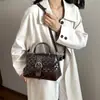 Bolsa de Mão da Moda para Mulheres 2026 Nova Primavera Vintage Nicho de Luxo Bolsa de Ombro Crossbody Pequena Quadrada