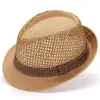 Sombrero de Nuevo Estilo para Hombres de Mediana Edad y Mayores, Sombrero para el Sol de Primavera y Verano, Sombrero Topper, Sombrero de Malla Transpirable de Paja para Abuelo, Sombrero de Sol