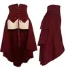 Conjunto de capa y corsé retro medieval Disfraz para cosplay de Halloween y actuación en escenario