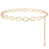 Cinturón Redondo Hueco de Metal para Mujer Transfronterizo, Moderno y Sencillo, Cadena de Cintura Versátil, Accesorios para Ropa, Cadena de Cintura al por Mayor