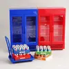 Mini Congelador de Doble Puerta Refrigerador Artificial Casa de Muñecas Cocina Miniatura Pequeños Electrodomésticos Casa de Juegos Juguete para Niños Modelo