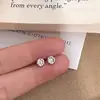 Brillo de Estrella~Plata de Ley S925 Chapada en Oro de 18K, Aretes de Tachuela de Circonia Estrella Brillante, Joyería Única y de Alta Gama
