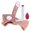 Brinquedo Sexual Adulto Sxxy Dildo Artificial para Mulheres Usarem Sólido Borrifável à Água à Prova d'Água Brinquedo de Silicone Calças de Couro
