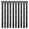 10 Piezas de Correas de Velcro Extensibles en Forma de T, Correas Autoadhesivas para Gestión de Cables, Correas de Arnés para Cables de Datos y Carga, Ataduras para Cables Extra Largas