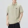 Estampado de Silicona 3D Verano 2026 Camisa Polo Delgada de Manga Corta Camiseta para Hombre Top