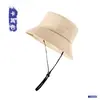 Chapéu de Pescador com Proteção Solar de Verão para Mulheres, Chapéu Bucket de Algodão Versátil de Cor Sólida para Esportes ao Ar Livre, Caminhada, Pesca, Chapéu de Sol para Homens