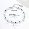 Pulsera Transfronteriza Ojo de Demonio Cruzado Europeo Americano de Oriente Medio Acero Inoxidable Moda Ojo de Aceite Goteante Joyería Personalizada Unisex