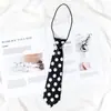 Venta al por mayor de fábrica Estilo Japonés Rayado Elástico para el Cabello Corbata Impresa Pequeña para Niños Niños Estudiantes de Primaria Actividad Grupal Corbata Decorativa