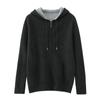 Cárdigan de lana nueva para otoño e invierno, chaqueta de punto informal con capucha cálida y gruesa con capa de aire