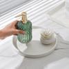 Portacepillos de Dientes Cerámico para Baño Sin Taladrar Estante de Almacenamiento de Pasta de Dientes para Lavabo de Baño Bandeja de Almacenamiento para Lavabo