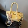 Bolsa de Design de Nicho Transfronteiriço Bolsa Feminina de Grande Capacidade 2025 Nova Moda Bolsa Transversal Estilo Coreano Bolsa Balde Plissada Portátil