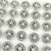 Botão de metal floral estilo Chanel Pérola Diamante para suéter de tricô cardigan casaco terno casaco fivela decorativa