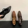 Zapatos Mary Jane con Aumento Interior, Empalme de Ante Retro, Zapatos de Mujer 2025 Primavera y Otoño, Estilo Francés, Zapatos de Noche con Faldas