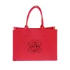 Bolsa de fieltro personalizada de fábrica para bodas con gran capacidad, bolso de mano festivo, bolsa de regalo para banquete de bodas, bolsa de fieltro