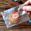 Sacos de Selagem Fofos de Desenho Animado, Sacos de Embalagem de Alimentos Tendência Famosos na Internet, Sacos de Porção Pequena, Massa de Floco de Neve, Massa de Gema de Ovo, Grau Alimentício