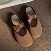 Sandalias Jinbukang Baotou de media caña para mujer, informales, sin tacón, sin cordones, ligeras y planas, antideslizantes, de verano