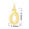 Accesorios de Joyería con Circonita Micro-Pavimentada, 26 Letras Brillantes, Baño de Oro Real de 18 Quilates, Collar, Accesorios de Colgante Pequeño