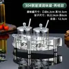 Juego de Frascos para Condimentos de Acero Inoxidable 304, Recipiente de Vidrio para Especias, Frasco para Condimentos de Cocina Comercial, Botella para Especias con Base