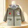 Ropa exterior impermeable y resistente a las manchas para niños, elegante abrigo de otoño e invierno, tallas mediana y grande, chaqueta de algodón con cremallera, adecuada para usar sobre la ropa