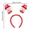 Novo Adereço de Cabeça Criativo de Festa de Feriado Transfronteiriço, Chapéus de Natal, Tiaras de Natal Infantis, Acessórios de Cabelo Fofos de Desenho Animado para Festas