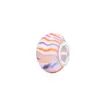 E-commerce Popular Transfronteiriço Yiwu Fornecimento Contas Resina Listradas Coloridas com Furo Grande Acessórios para Montagem de Pulseira DIY Atacado